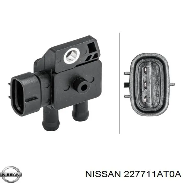 227711AT0A Nissan датчик давления выхлопных газов