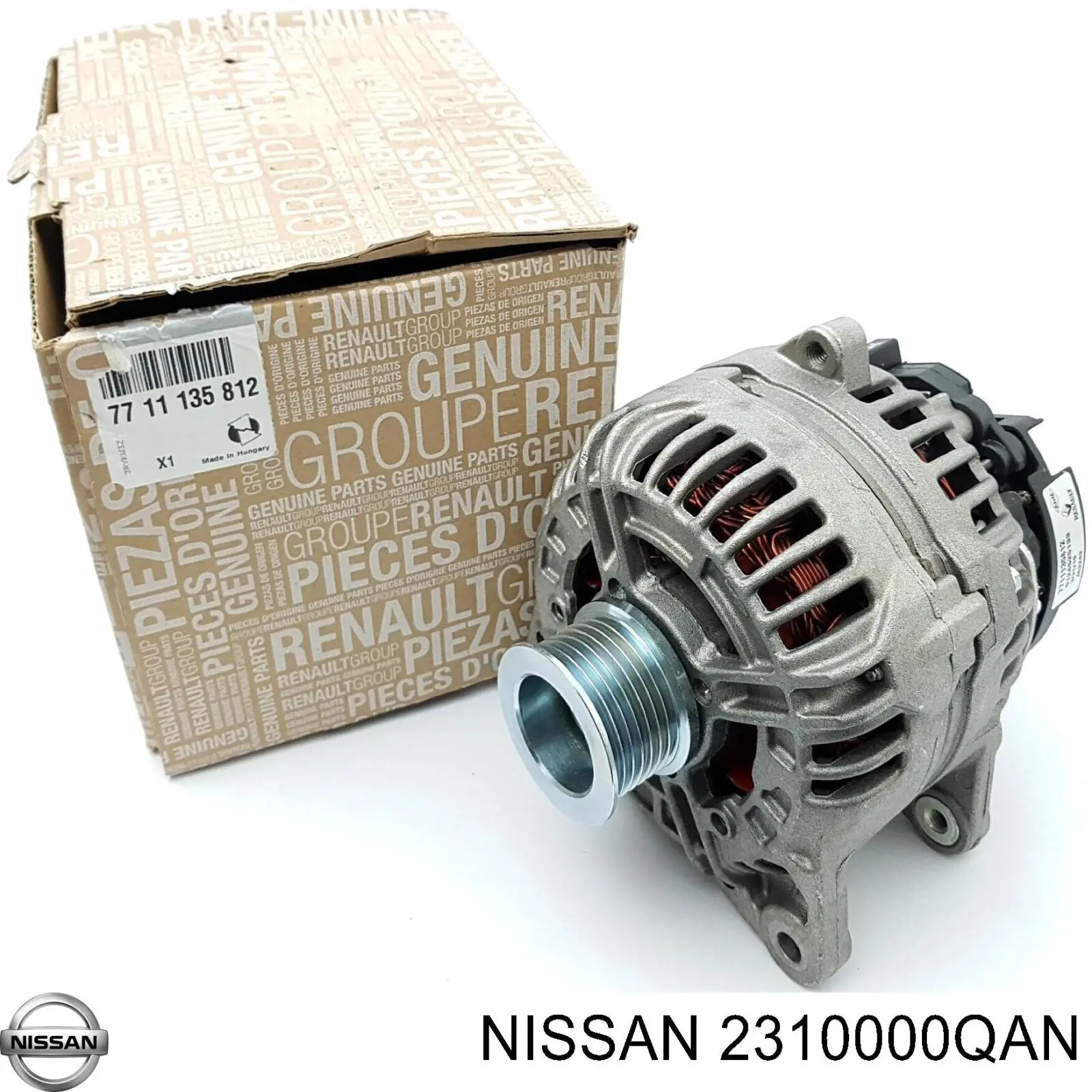 Автомобильный генератор Nissan/Infiniti 2310000QAN цена, от 124.18 USD