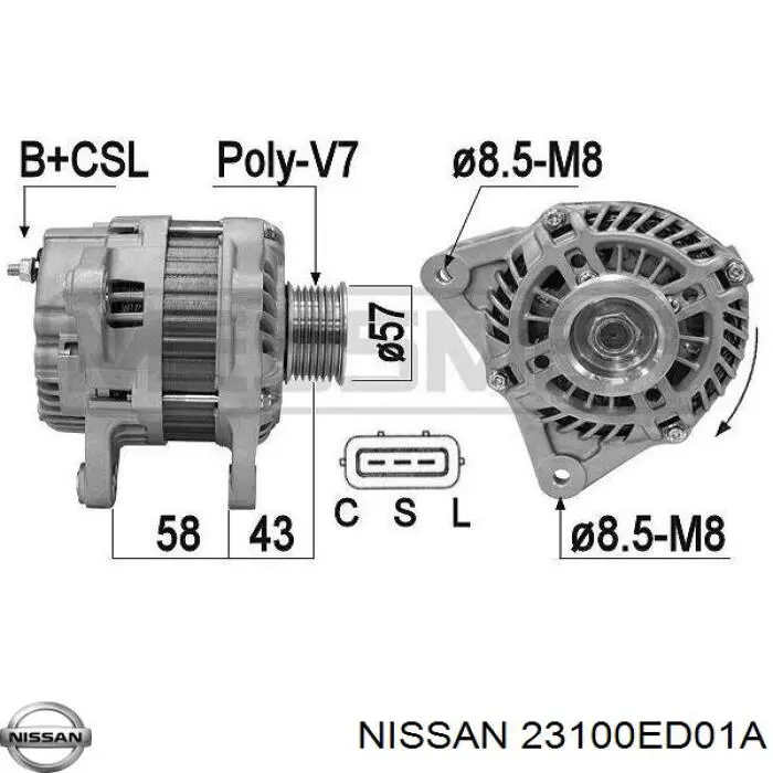 23100ED01A Nissan 