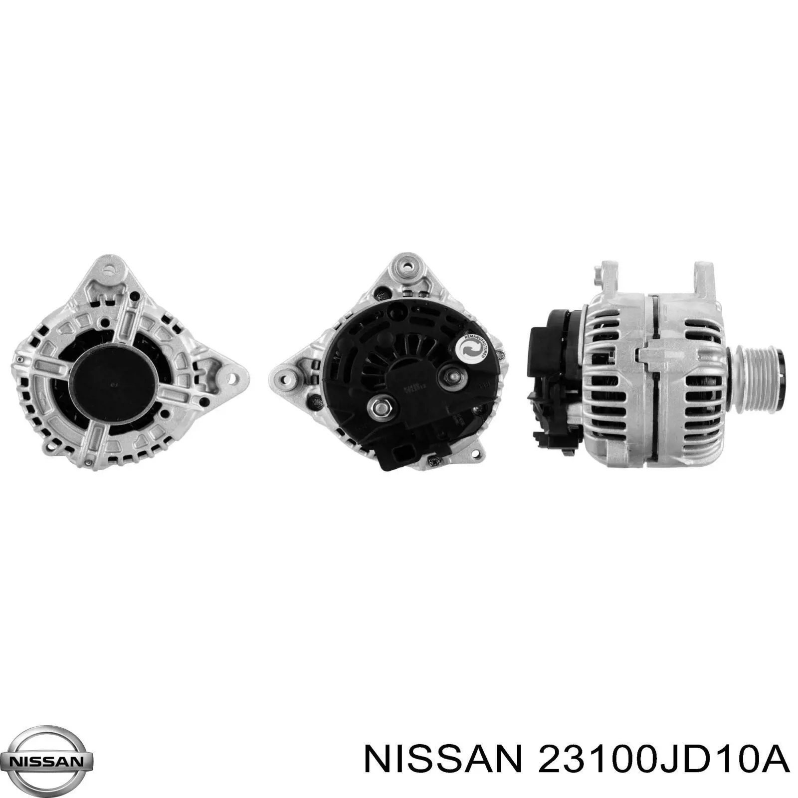 23100JD10A Nissan/Infiniti Генератор автомобильный