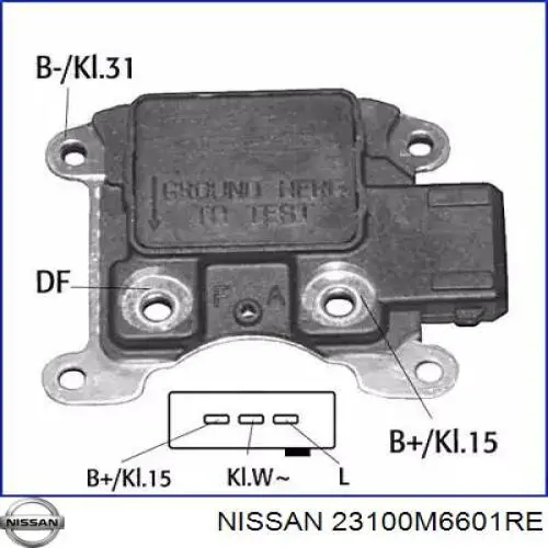 23100M6601RE Nissan/Infiniti Генератор автомобильный