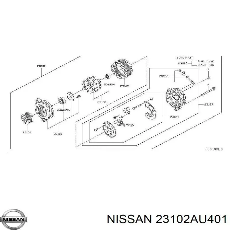  23102AU401 Nissan