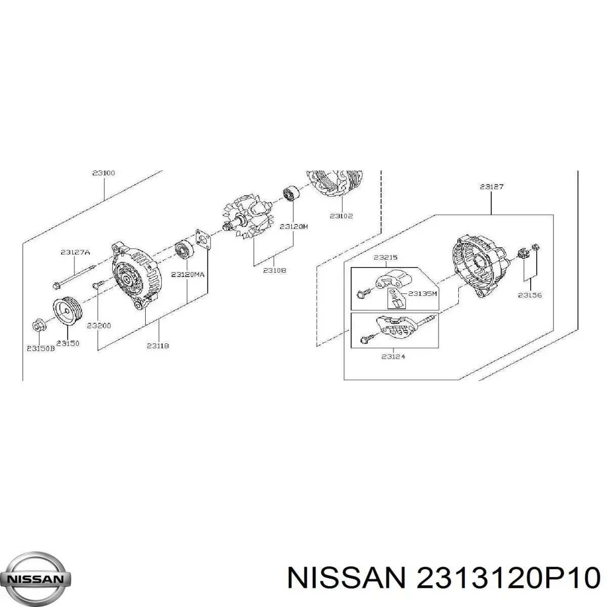  2313120P10 Nissan