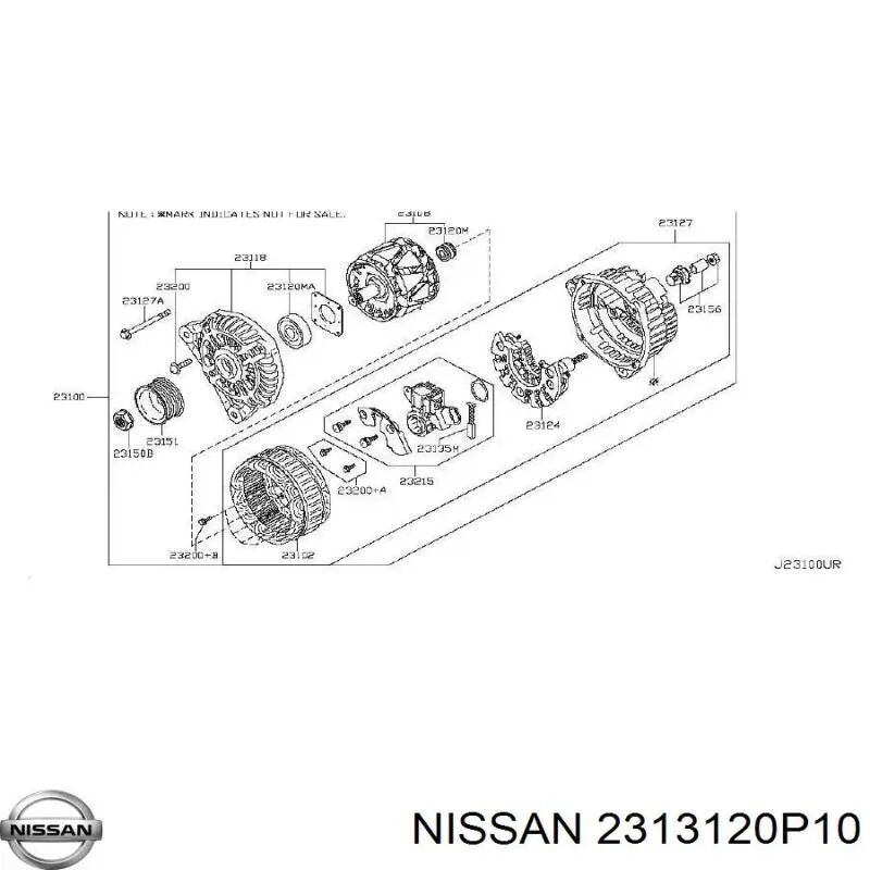  Nissan/Infiniti 2313120P10 цена, от 6.63 USD