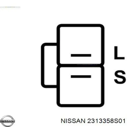 2313358S01 Nissan реле-регулятор генератора (реле зарядки)