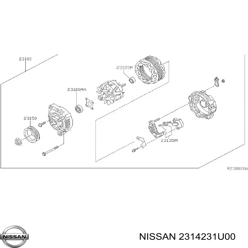  Nissan/Infiniti 2314231U00 цена, от 38.44 USD
