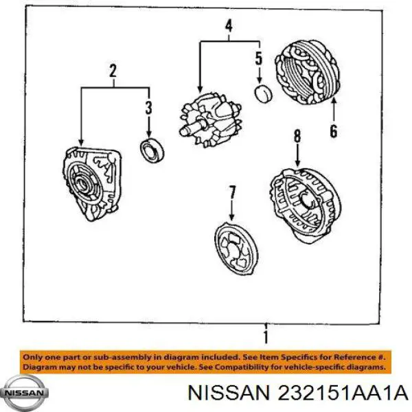 Купить 23215EG910 Nissan/Infiniti Реле регулятор напряжения генератора