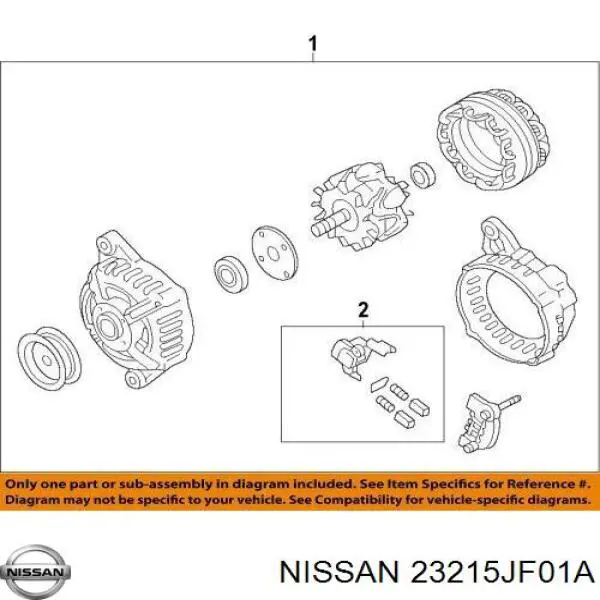 Купить 232155X21A Nissan/Infiniti Реле регулятор напряжения генератора