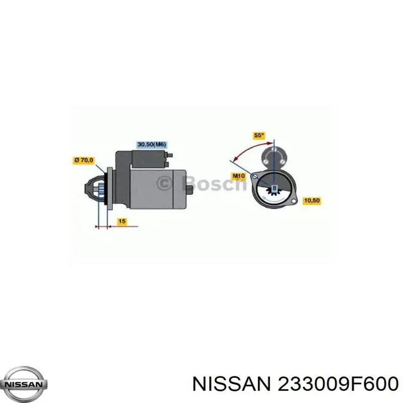233009F600 Nissan стартер