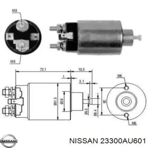 Стартер двигателя Nissan/Infiniti 23300AU601
