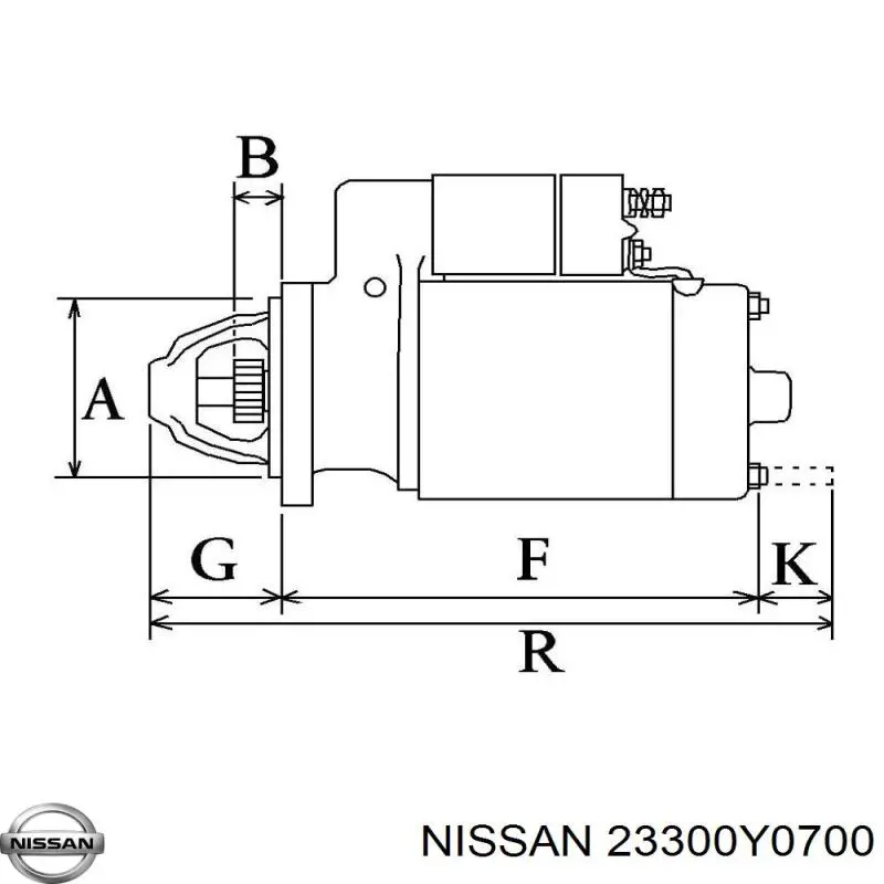 Стартер 23300Y0700 Nissan/Infiniti