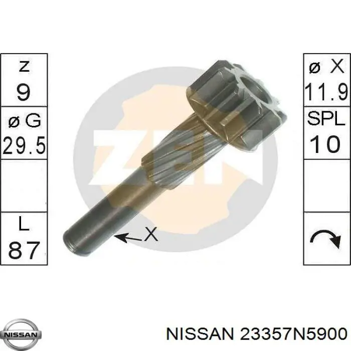 23357N5900 Nissan 