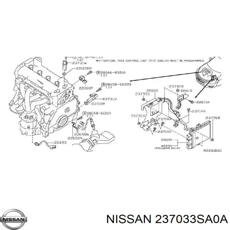  237033SA0A Nissan