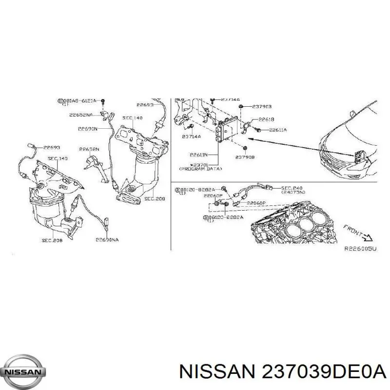 237039DE0A Nissan/Infiniti Мозги двигателя