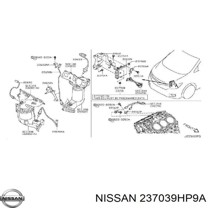  Nissan/Infiniti 237039HP9A цена, от 60.05 USD