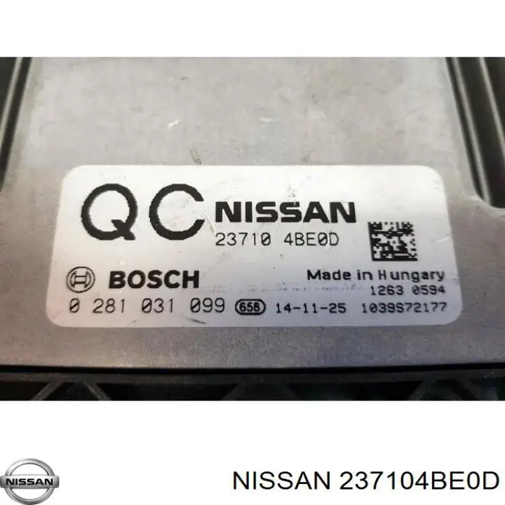 ЭБУ двигателем Nissan/Infiniti 237104BE0D цена, от 4875 UAH