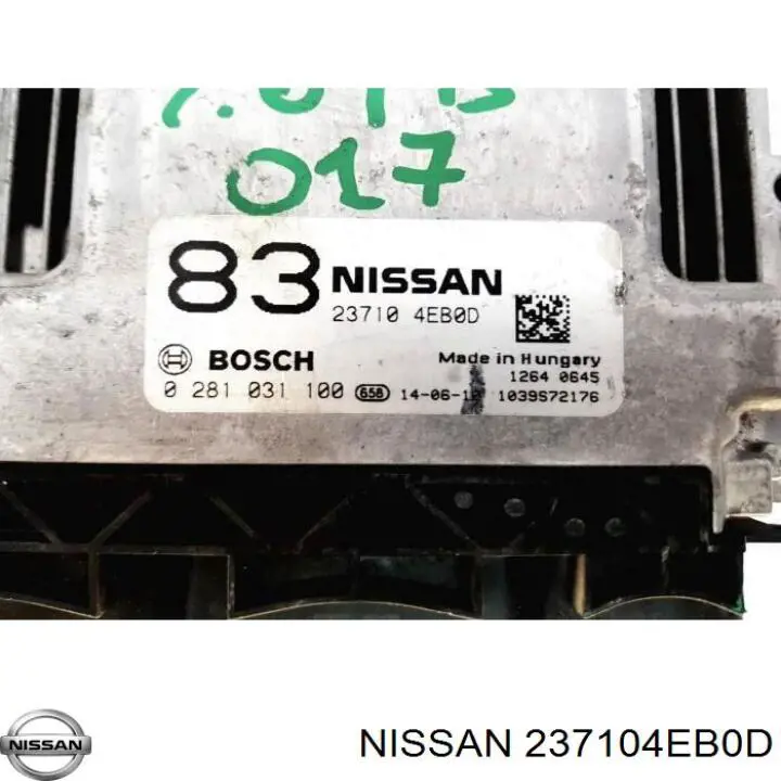 Купить 237104EB0D Nissan/Infiniti Электронный блок управления двигателем