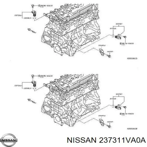 237311VA0A Nissan sensor de posição (de revoluções de cambota)