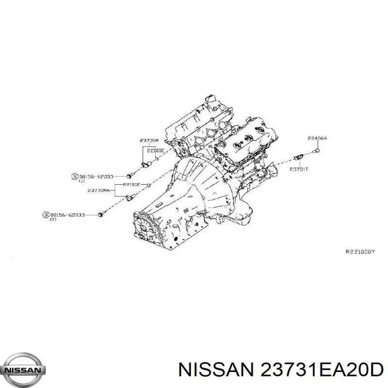 Датчик коленвала 23731EA20D Nissan/Infiniti