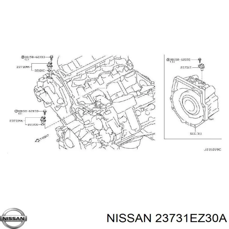  Nissan/Infiniti 23731EZ30A цена, от 134.07 USD