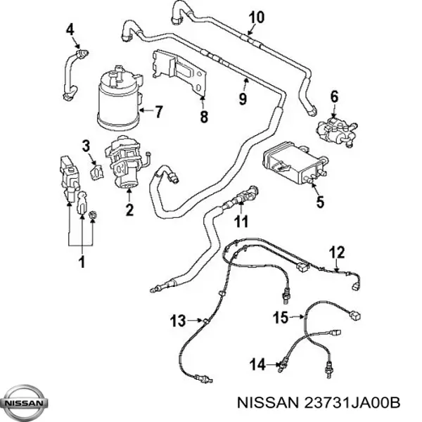 Датчик коленвала 23731JA00B Nissan