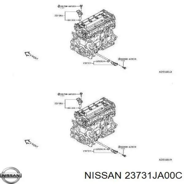 23731JA00C Nissan датчик коленвала