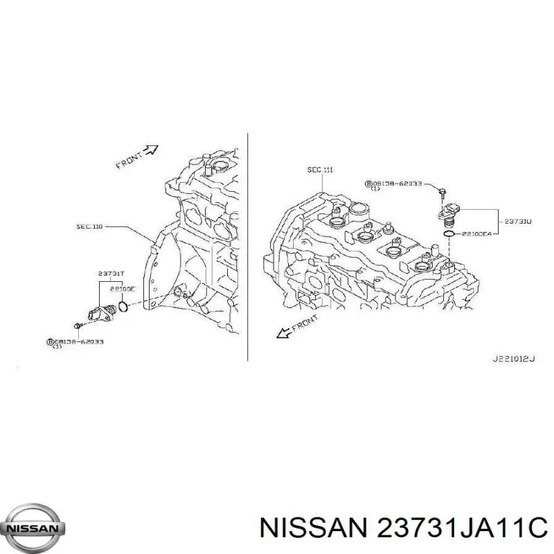 Датчик фаз Nissan/Infiniti 23731JA11C цена, от 3.81 USD