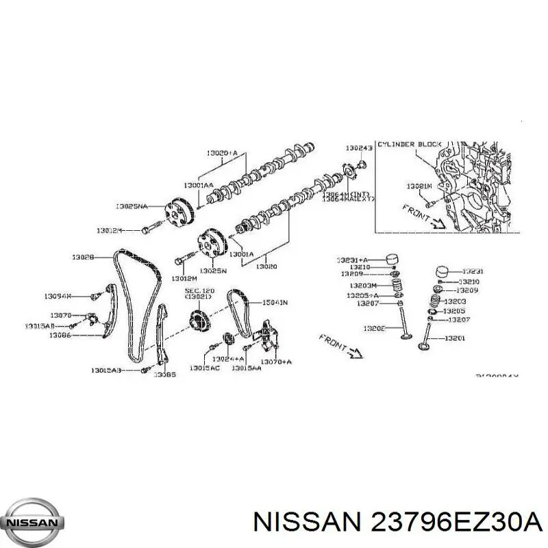 Электромагнитный клапан фазорегулятора Nissan/Infiniti 23796EZ30A цена, от 10.41 USD