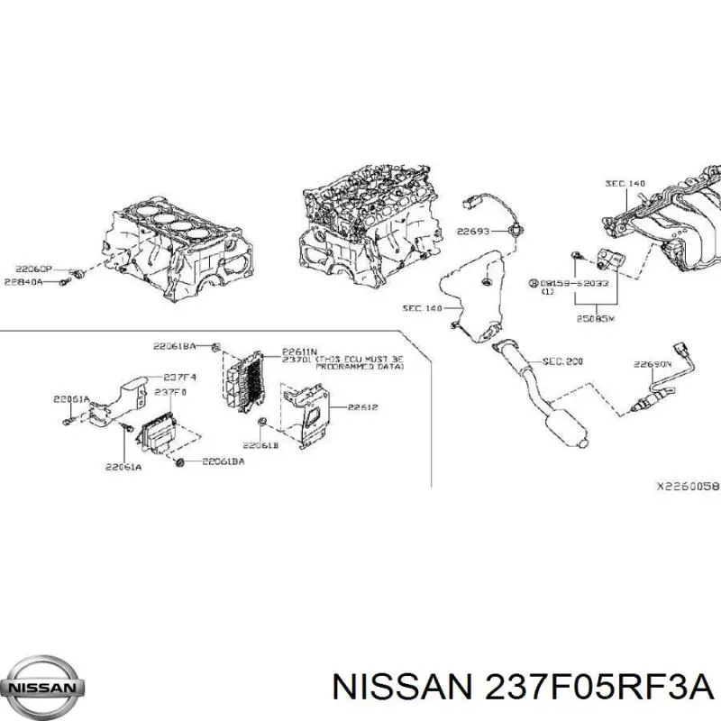 237F05RF3A Nissan/Infiniti Модуль АКПП электронный