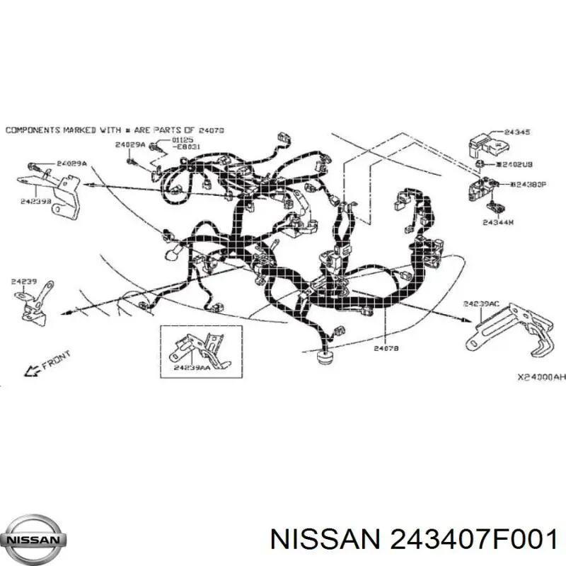 Купить 243407F001 Nissan/Infiniti 