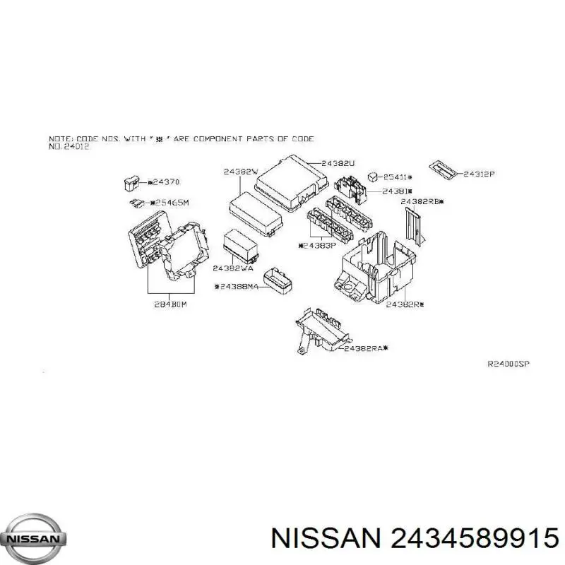  Nissan/Infiniti 2434589915 цена, от 5.35 USD