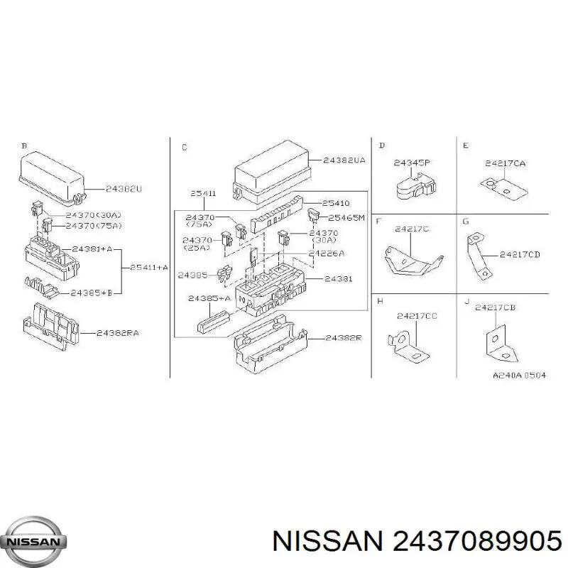 2437089905 Nissan 