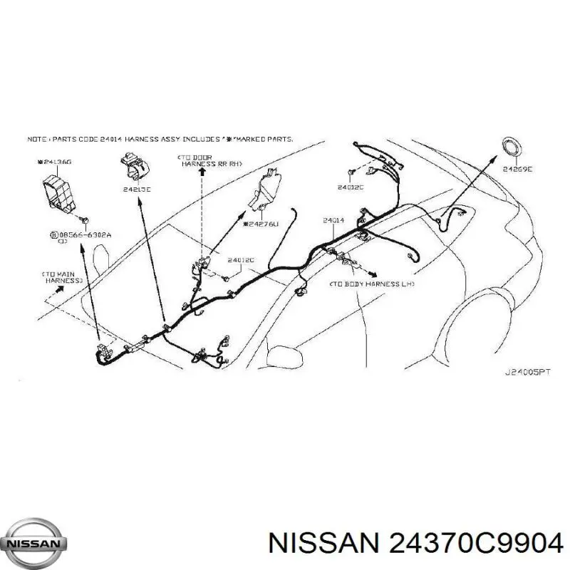  24370C9904 Nissan