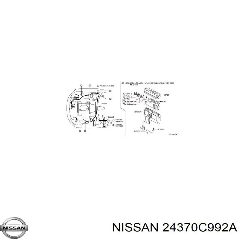  24370C992A Nissan