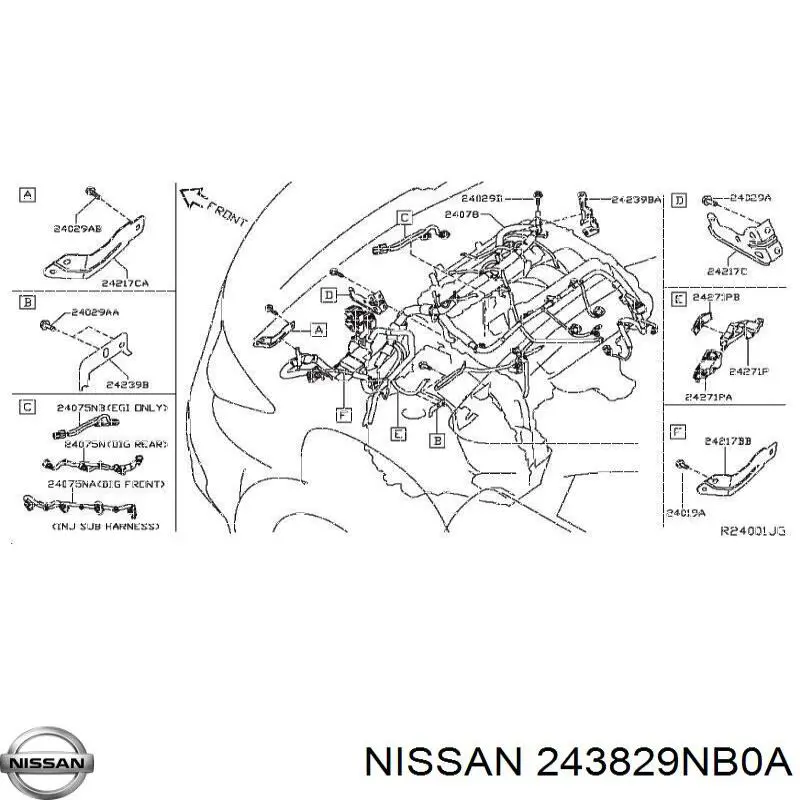  243829NB0A Nissan