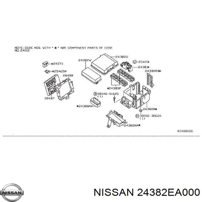 Купить 24382EA000 Nissan/Infiniti 