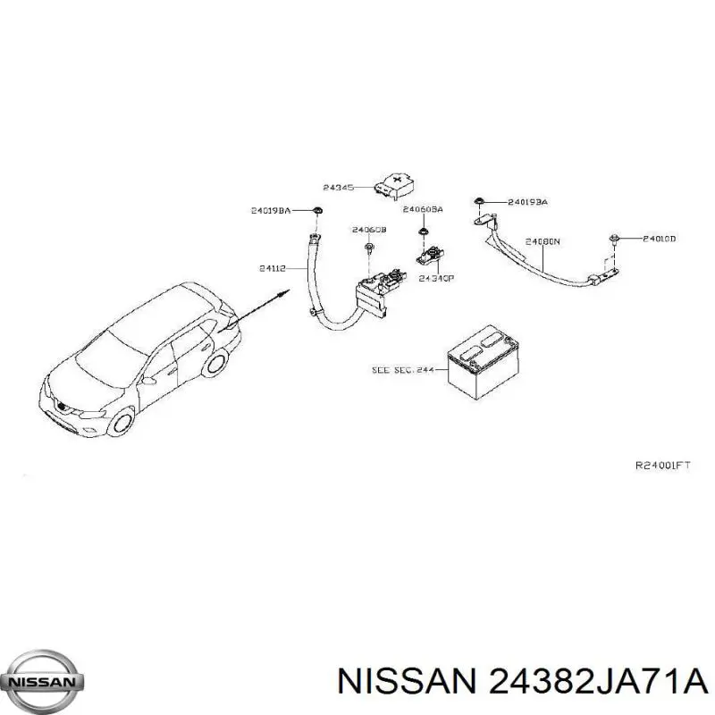  Nissan/Infiniti 24382JA71A цена, от 33.86 USD