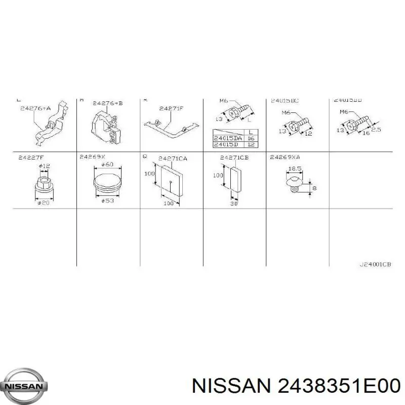  2438351E00 Nissan