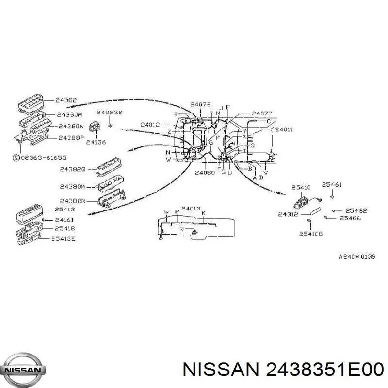 Купить 2438351E00 Nissan/Infiniti Монжатный блок реле