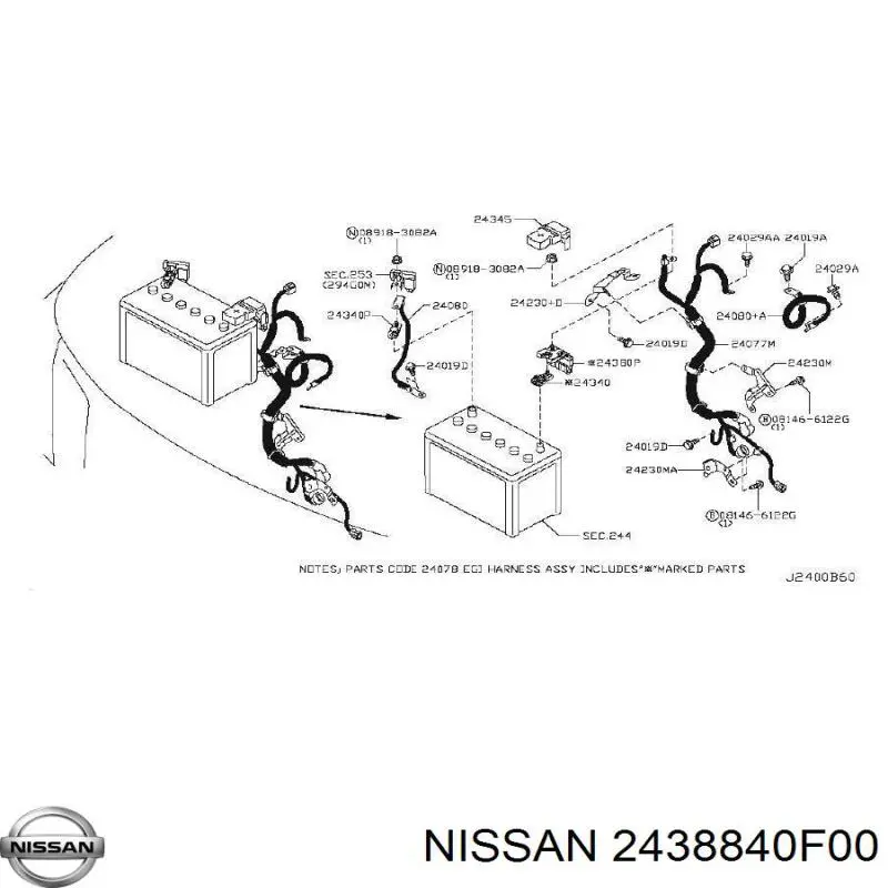  2438840F00 Nissan