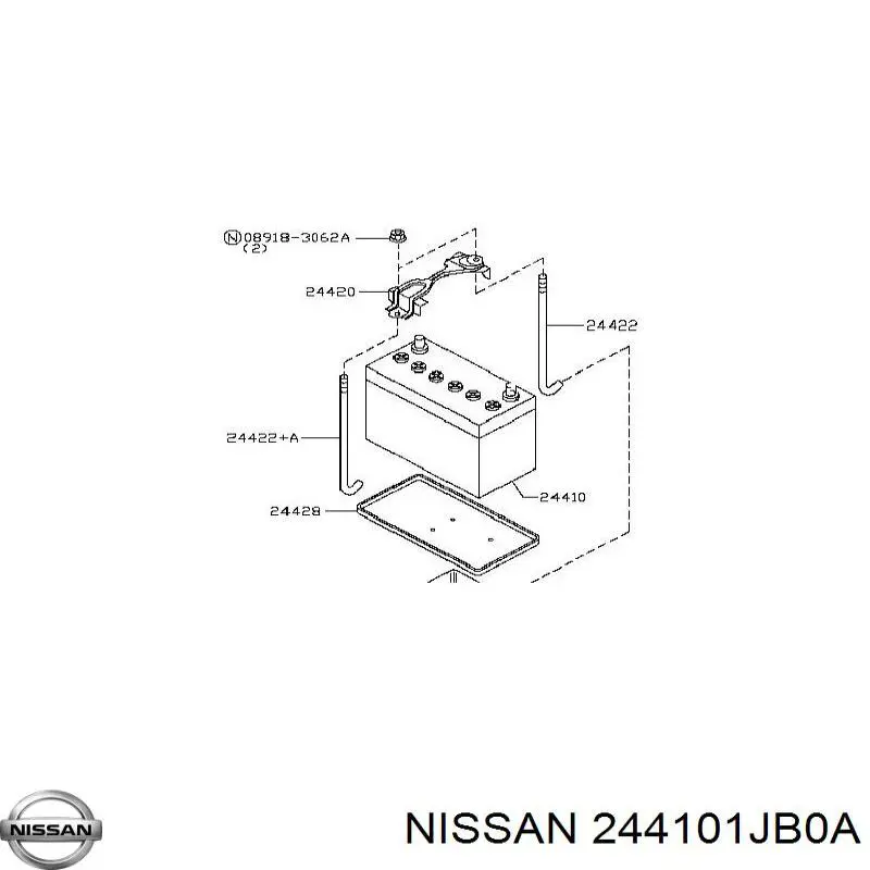 Купить Аккумулятор Nissan 65 А/ч (244101JB0A)