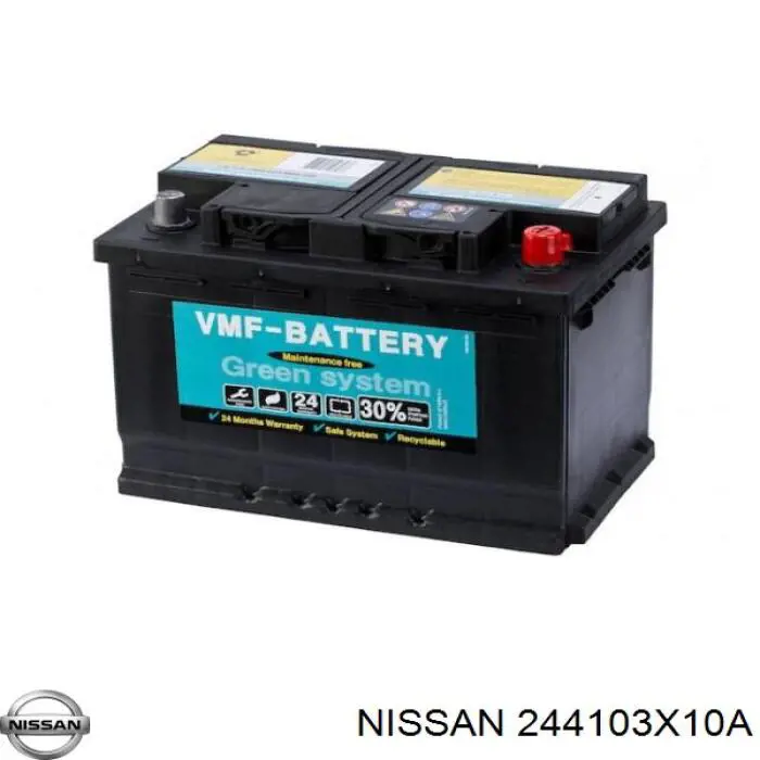 Купить Nissan Емкость 70А/ч 244103X10A