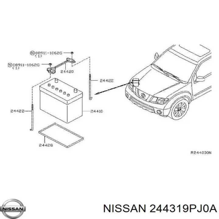 Nissan/Infiniti 244319PJ0A цена, от 12.67 USD