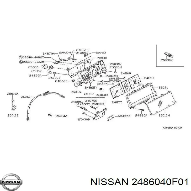 Купить 2486040F01 Nissan/Infiniti 