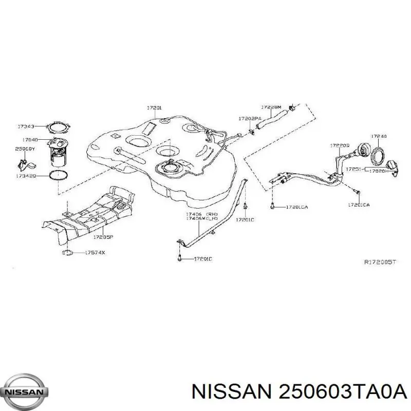  Nissan/Infiniti 250603TA0A цена, от 207.93 USD