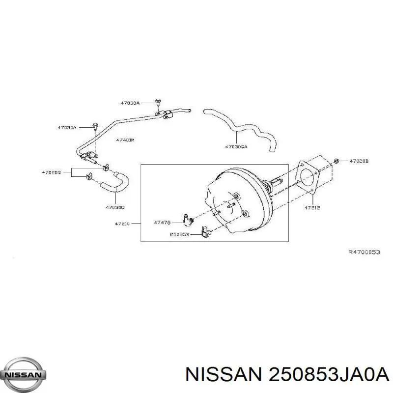  250853JA0A Nissan