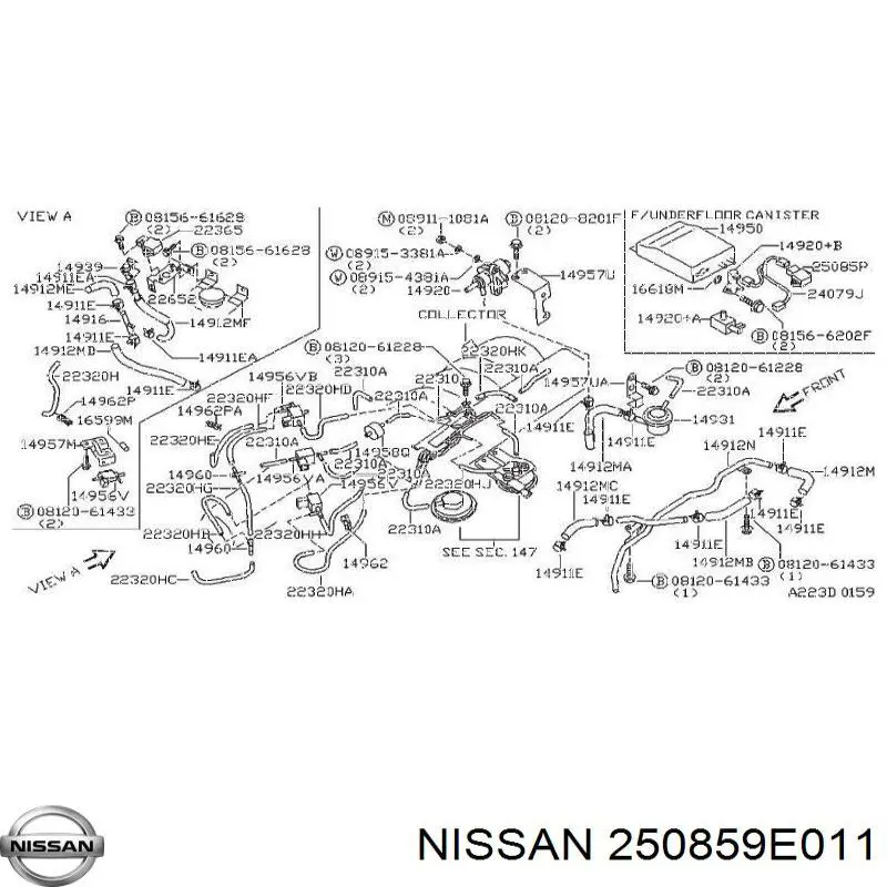  Nissan/Infiniti 250859E011 цена, от 63.35 USD