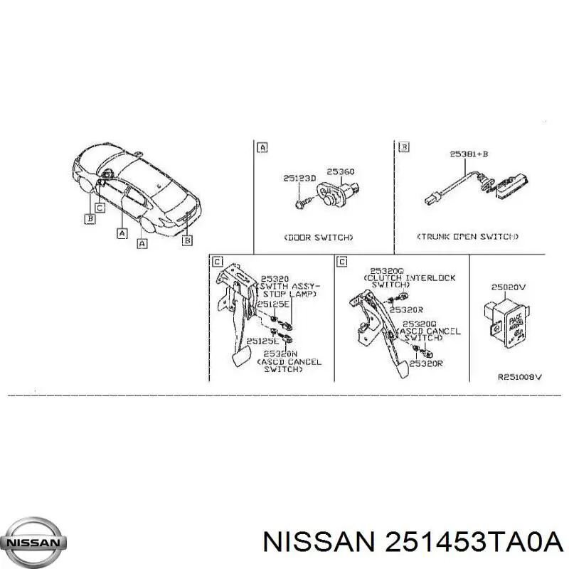  Nissan/Infiniti 251453TA0A цена, от 5.65 USD