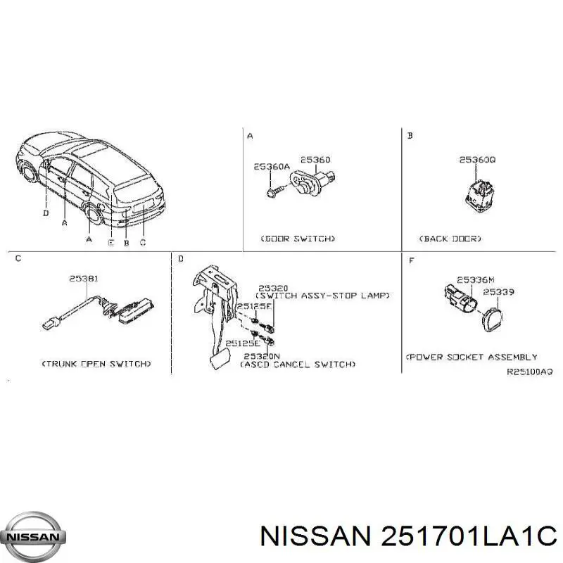 251701LA1C Nissan 