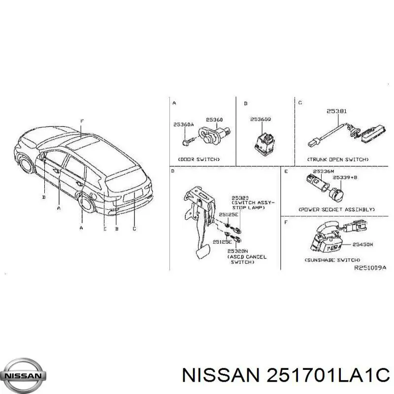  Nissan/Infiniti 251701LA1C цена, от 22.88 USD